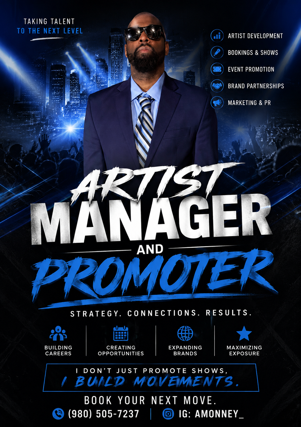 Amonney artist manager, marketer, and promoter